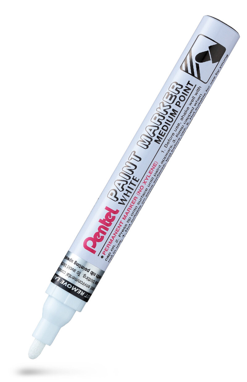 Märkpenna PENTEL Paint Marker rund vit