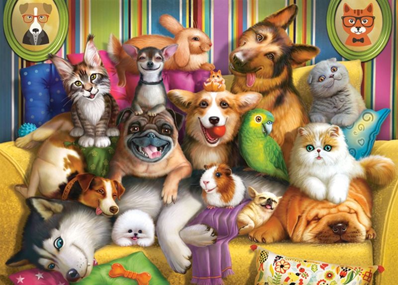 Pussel Playful Pets 60 bitar