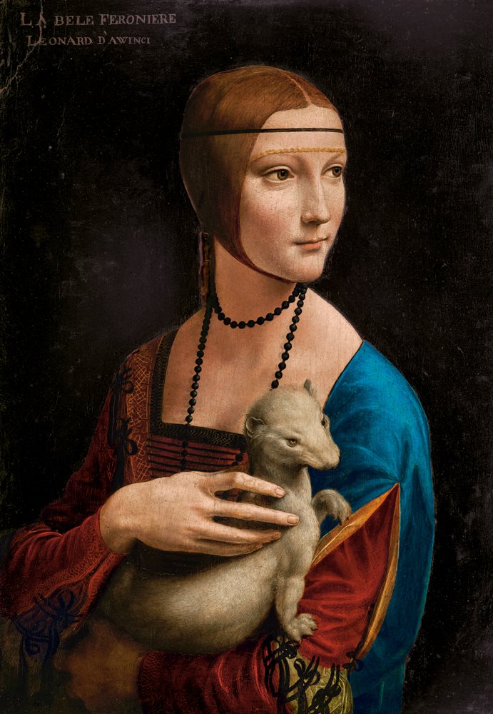 Pussel 1000 bitar Lady with the Ermine, Leonardo Da Vinci