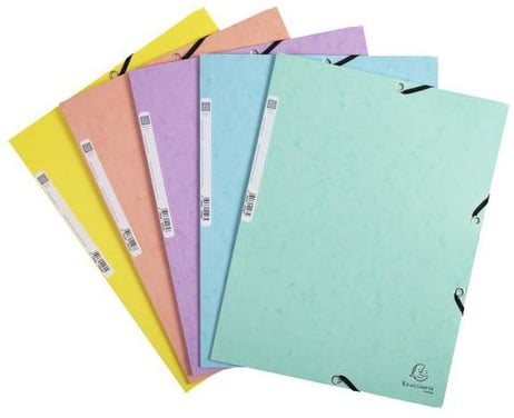 Mapp A4 Exa Elastik A4 Aqua 5-pack