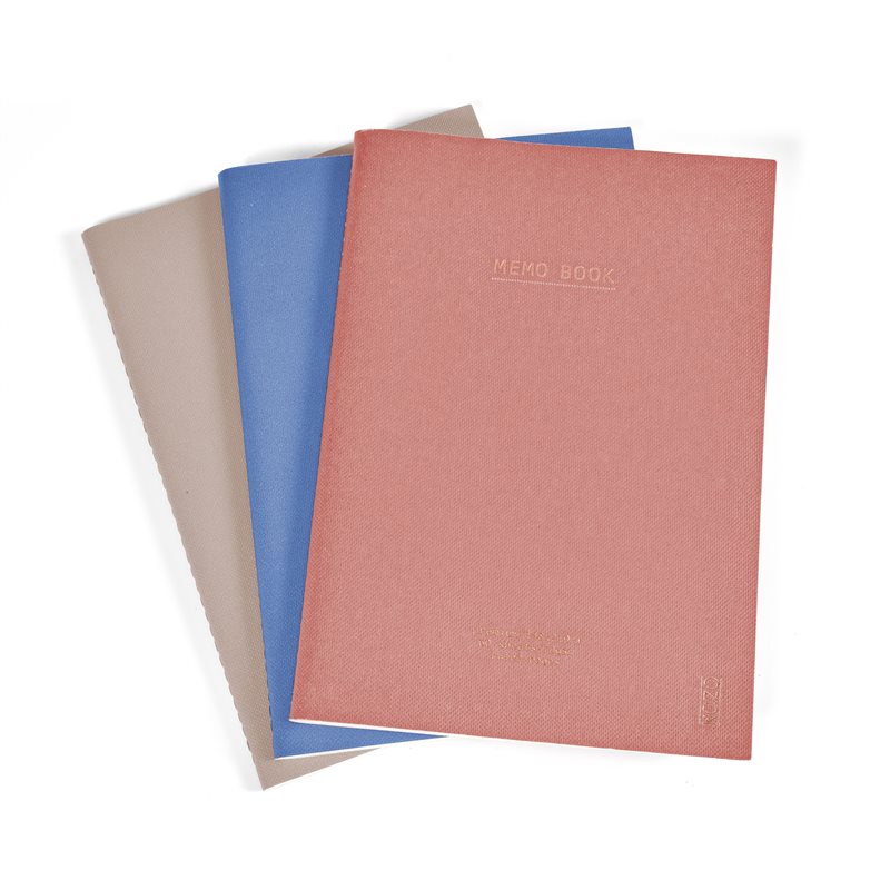 KOZO Skrivhäfte A5 3-pack