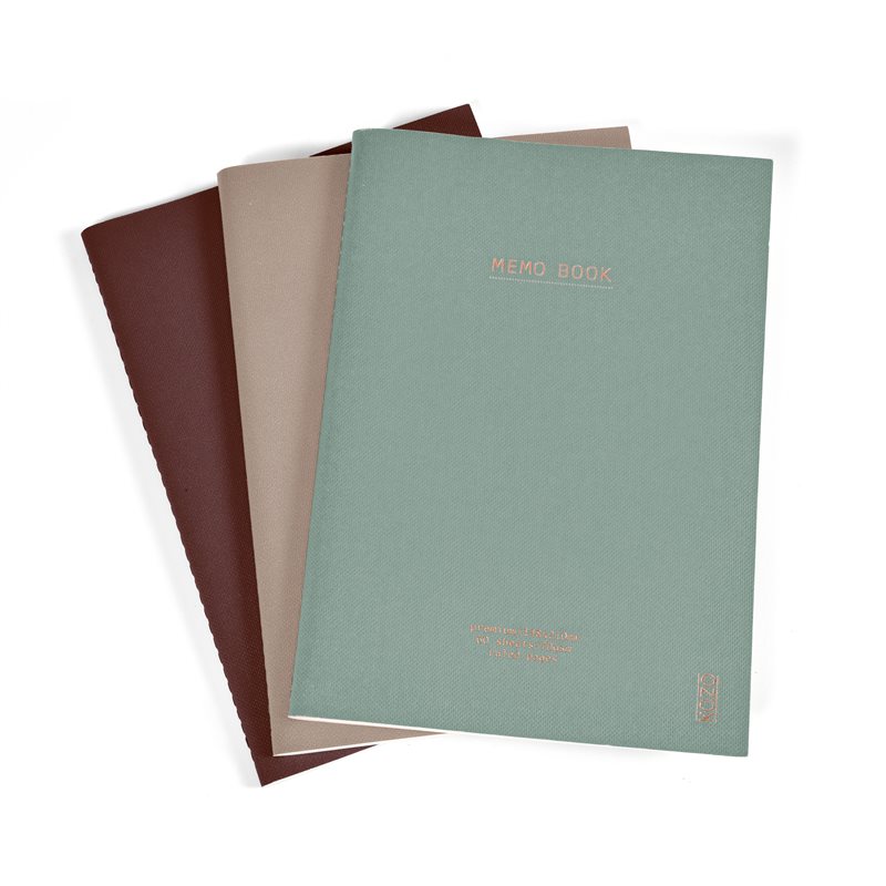 KOZO Skrivhäfte A5 3-pack 