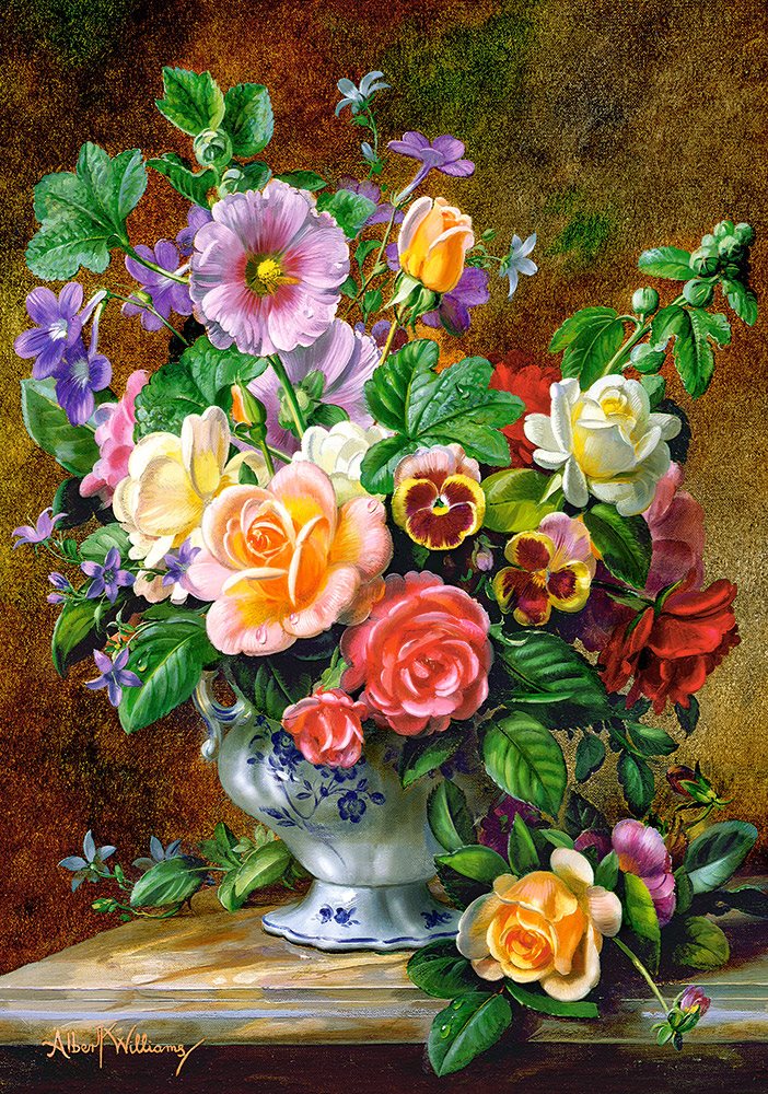Flowers in a vase 500 bitar