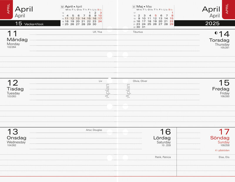 Systemkalender Pocket Classic Almanacksförlaget