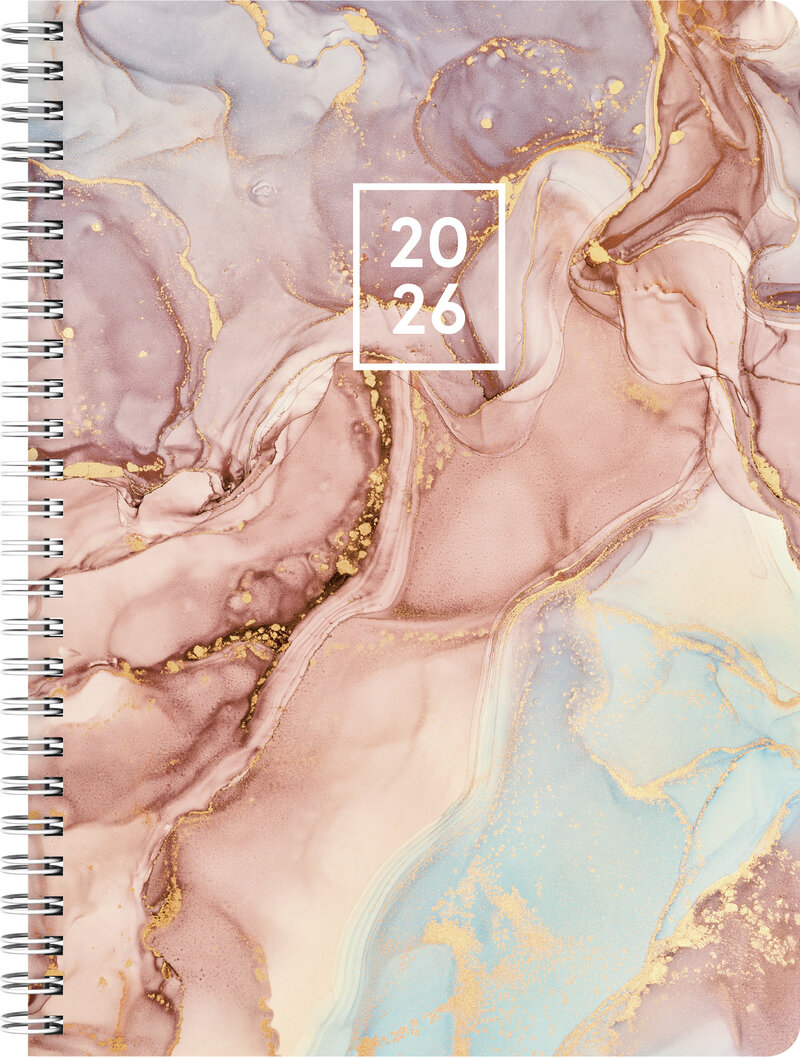 A5 Pastel Marble 12 mån FSC