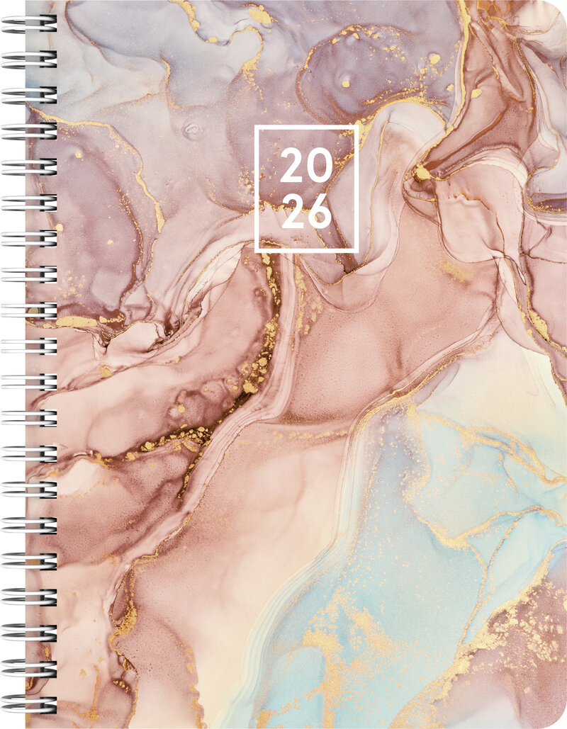 A6 Pastel Marble 12 mån FSC