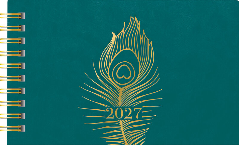 Bordskalender - Lilla Plan Peacock Wire-O FSC
