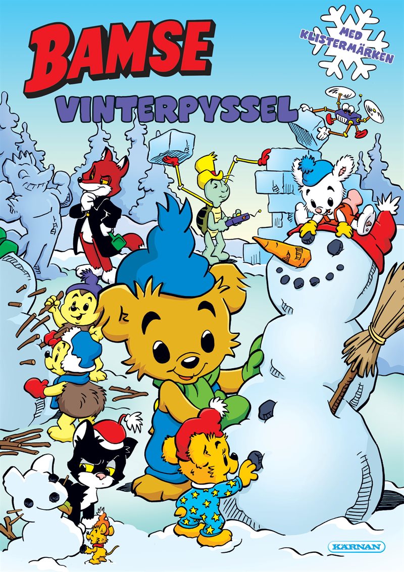 Bamse Vinterpyssel med klistermärken