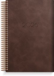 Kalender 2026 Dagbok A5 brun