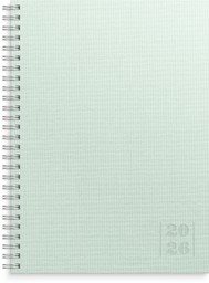 Kalender 2026 Business A5 Textile grön