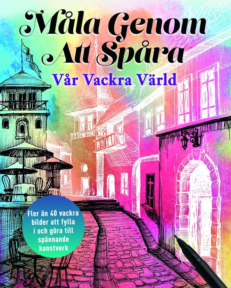 Målarböcker för vuxna - Måla genom att spåra