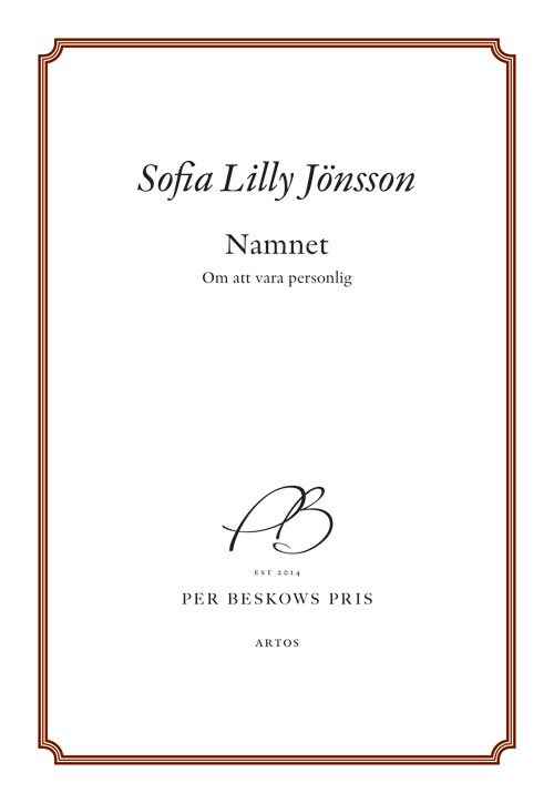 Namnet : om att vara personlig