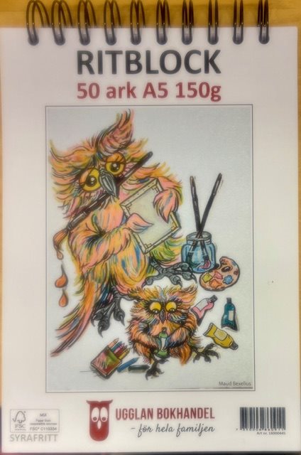 Ritblock Ugglan A5 150g 50ark