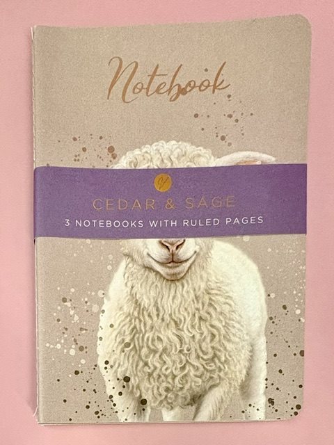 Cedar & Sage Notebook A5 3-pack