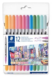 Dubbelsidig fiberpenna 12 st 