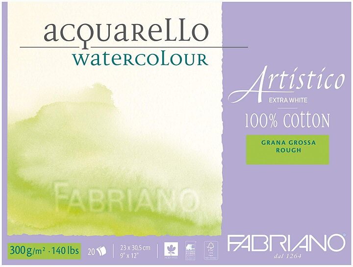 Fabriano Artistico Akvarellpapper 100% bomull