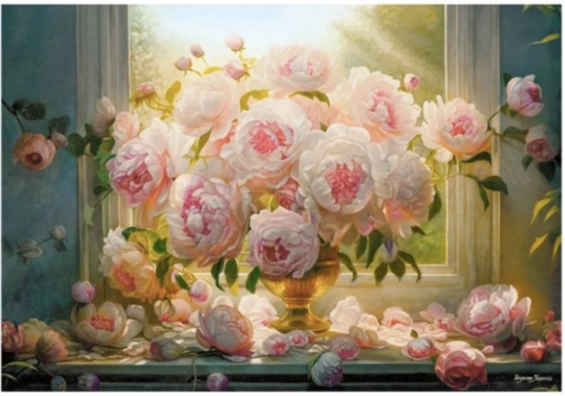 Hot summer peonies 1000 bitar