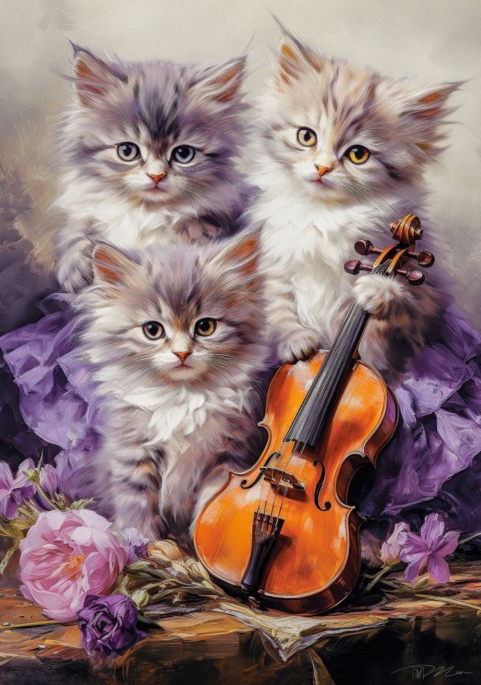 Pussel Musical Kittens, 500 bitar