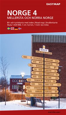 Mellersta och norra Norge 4 EasyMap, 1:420 000