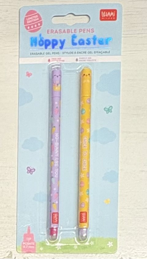 Erasable gel pen, Hoppy Easter, 2-pack