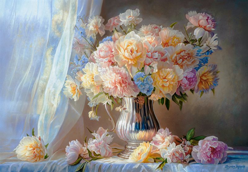 Pastel peonies 1500 bitar