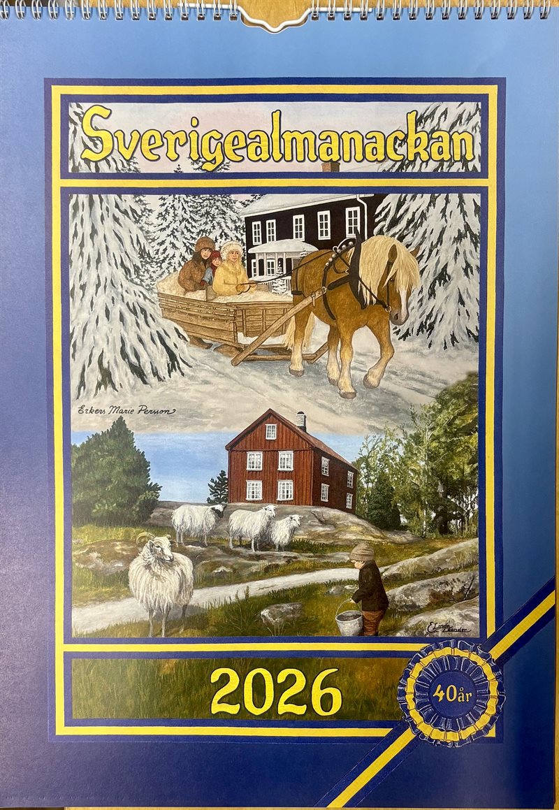 Sverigealmanackan 2026 30x42 cm