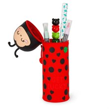 Pennfodral av silikon Kawaii Ladybug