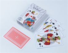 Kortlek i plast med svenska figurer