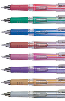 Gelpenna PENTEL Hybrid Gel 1,0 met.grön