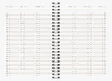 A5 Pastel Marble 12 mån FSC