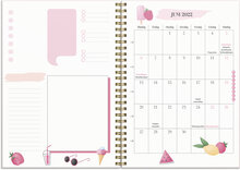 Life Planner, Pink, A5, beige konstläder Tora med slejf