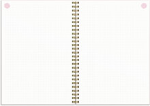 Life Planner, Pink, A5, beige konstläder Tora med slejf