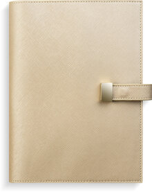 Life Planner, Pink, A5, beige konstläder Tora med slejf