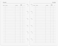 Kalender 2024 Compact Systemkal svart konstläder