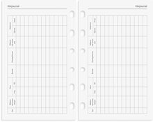 Kalender 2024 Compact Systemkal svart konstläder