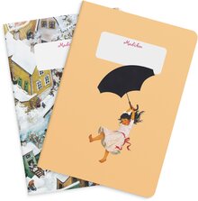 Anteckningsbok Madicken 2-pack Astrid Lindgren & Ilon Wikland