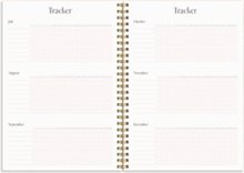 Life Planner, Pink, A5, beige konstläder Tora med slejf