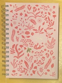 Anteckningsbok - Notebook - A5 Pink Botanical
