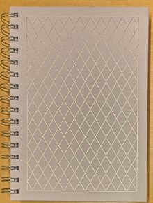 Anteckningsbok - Notebook - A5 Diamond Pattern