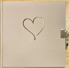 Dagbok m. hänglås latte