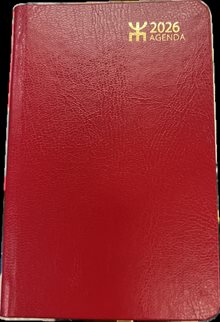 Agenda Röd Konstläder FSC