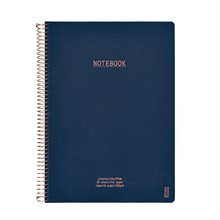 KOZO Anteckningsbok A4 Premium Navy Rutad