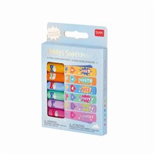 Överstrykningspenna - Teddy's superpower | Set med 6 mini-highlighters