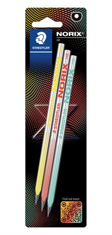 Grafitpenna i ergonomisk triangulär form, 3 styck i förpackning